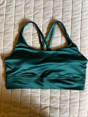 lululemon athletica Emerald Green Strappy Sports Bra